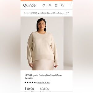 quince cotton boyfriend sweater